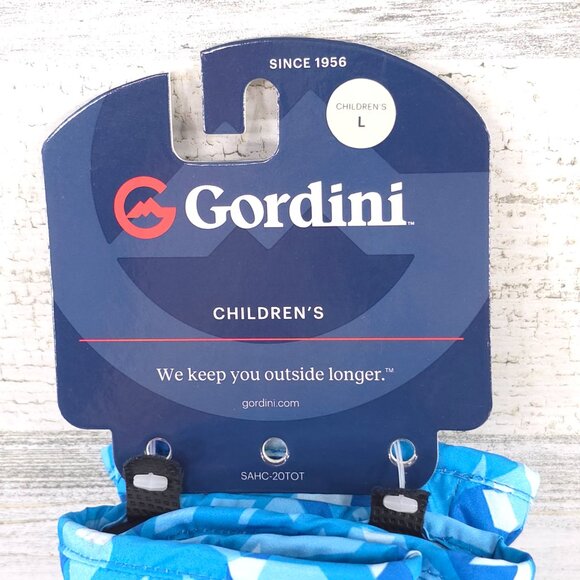 NWT GORDINI WRAP AROUND BLUE GLOVES CHILDREN'S SIZE LARGE WATERPROOF DRI-MAX.... - Picture 2 of 7